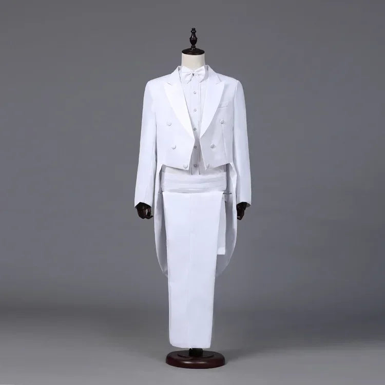 Frac Homme Blanc Noir Scene Magicien