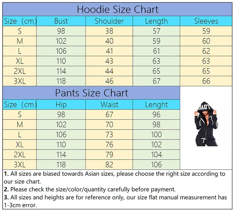 Hoodie Autumn Winter Fashion Women's Two-piece Set Sports Comfortable Zipper Daily Outdoors Suit Hot Sale Jogging Casual Quality