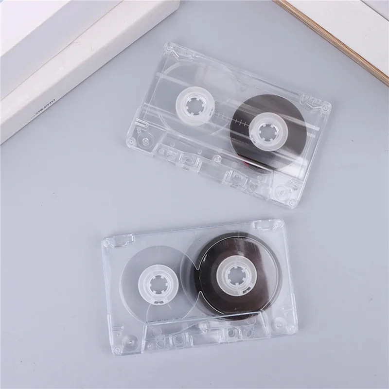 A06F-10X Blank Audio Cassettes. Recordable Clear Audio Cassettes Video Tape For Voice Music Recording