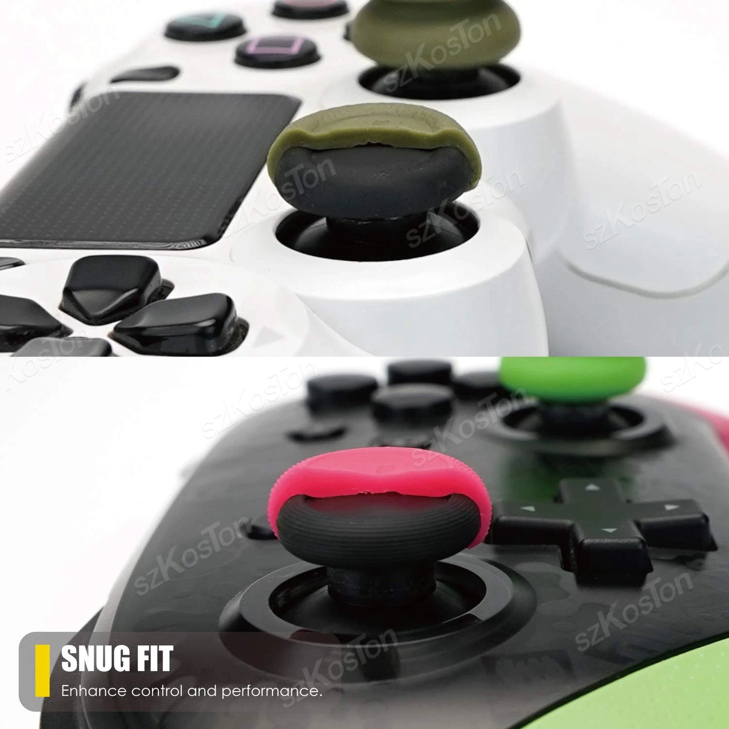 6PCS Thumb Grips Caps Set for Switch 2 Pro/PS5/PS4 Controller Button Stick Cover Gamepad Joystick Cap Gaming Accessories