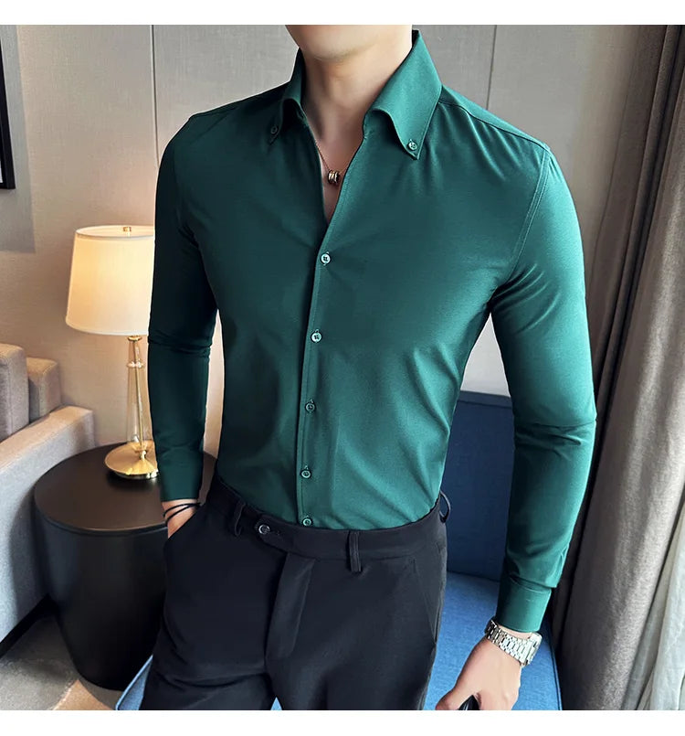 Chemise Slim Fit British ML Homme 2026