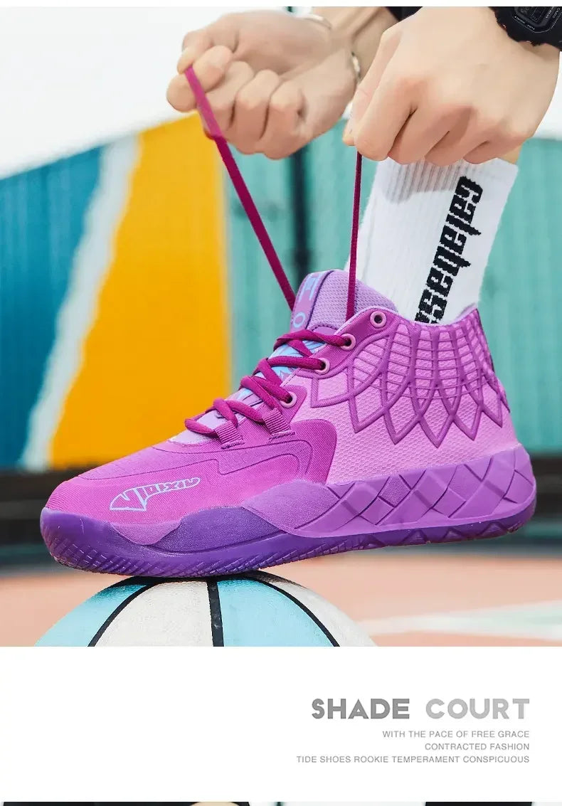 Sneaker Basketball Mandarin Duck Rouge