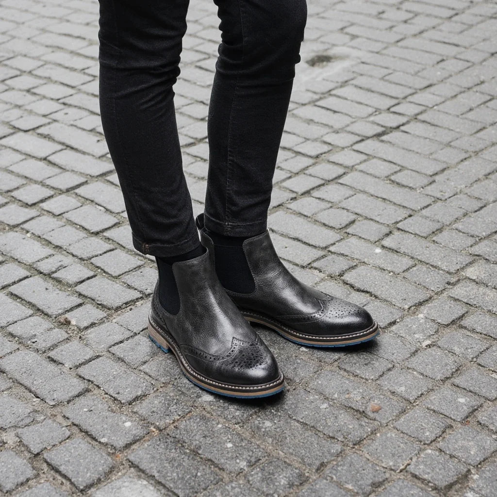 Chelsea Boots Men Casual Brand Comfortable 2026 Fashion Leather Boots