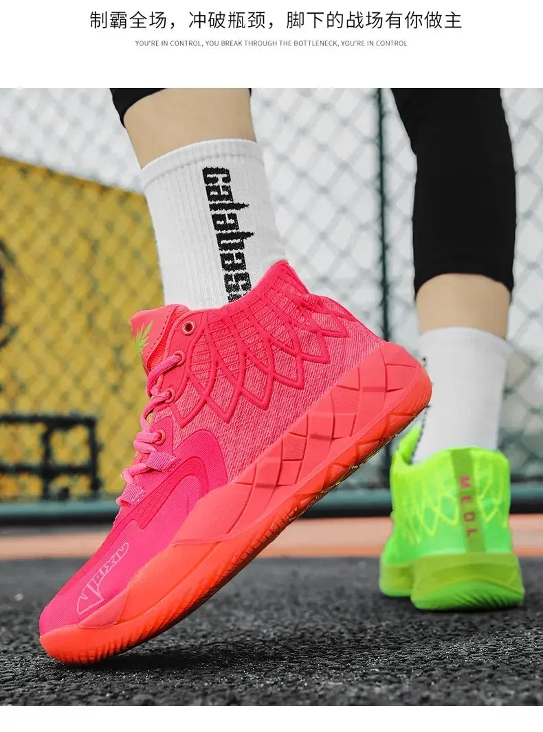 Sneaker Basketball Mandarin Duck Rouge