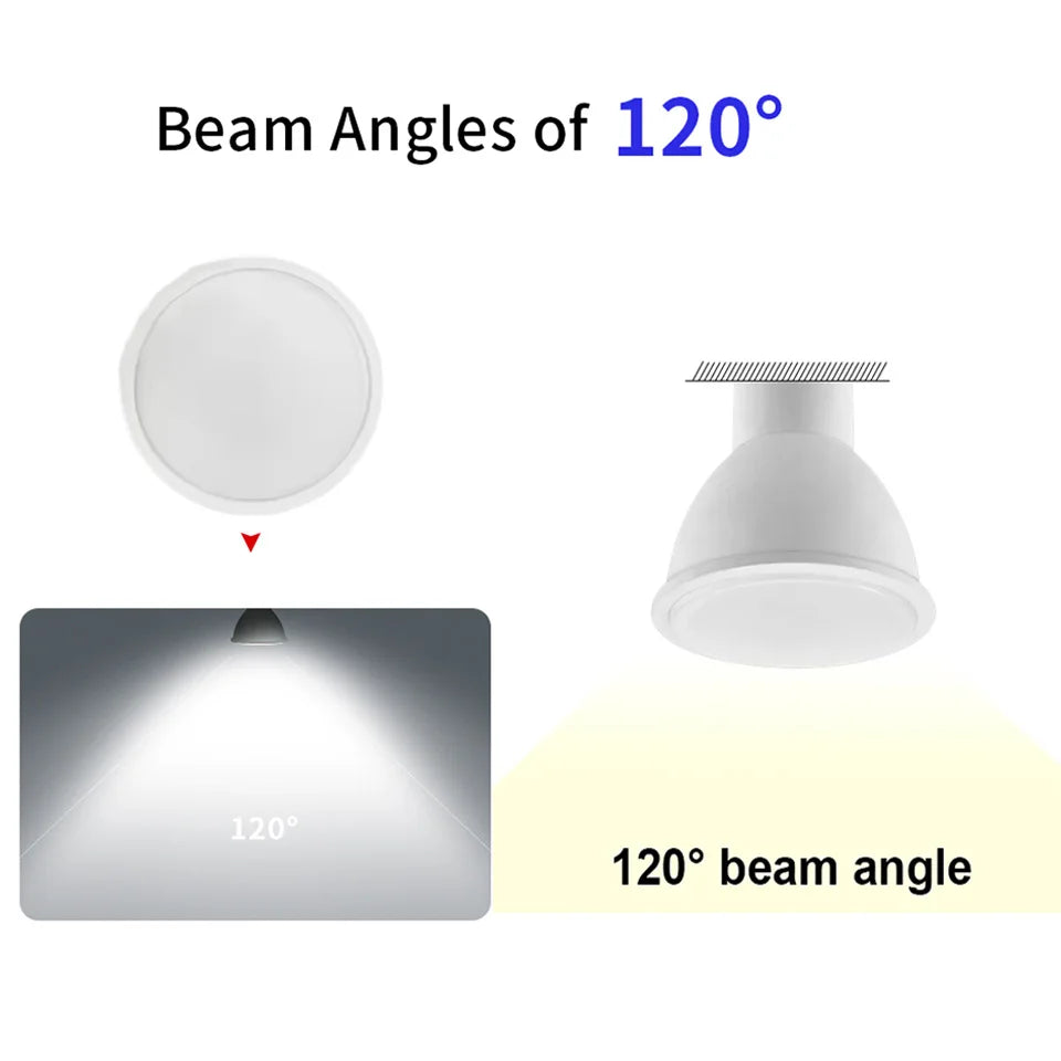 4PCS LED Spotlight Bulb GU10 AC220V 3W 6W 9W 12W 180 Degree Beam Angle High Lumen Indoor LED Energy Saving Lights Bulb