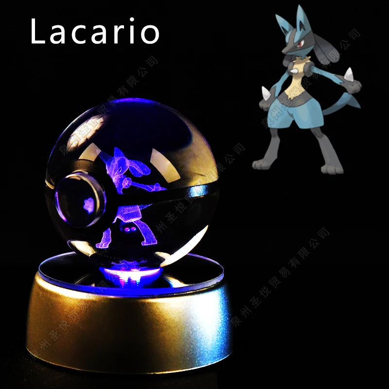 Veilleuse Pokémon 3D - Cristal de Collection (Pikachu/Gengar)