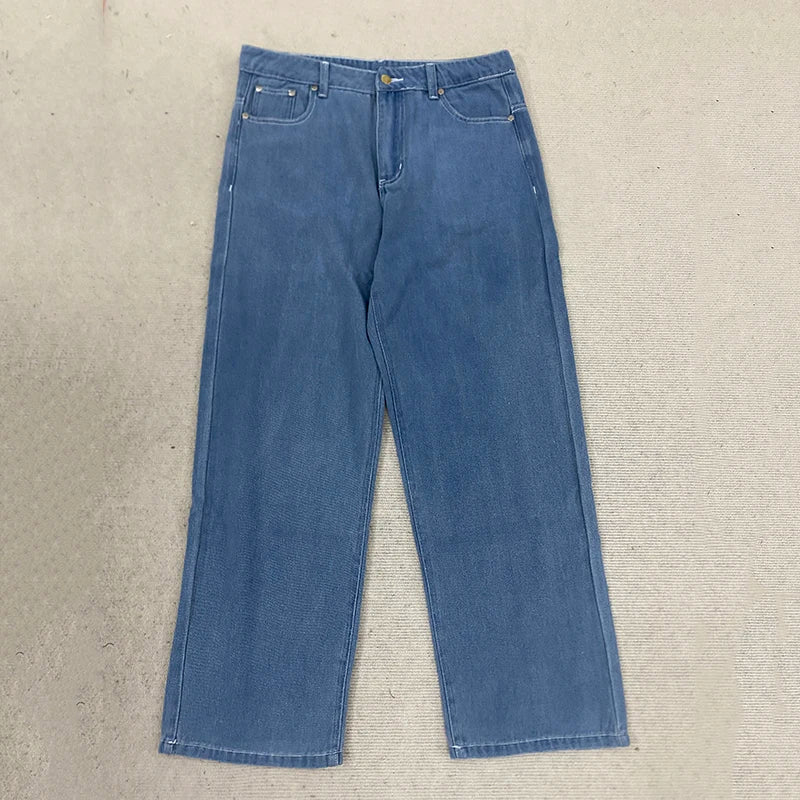 Pantalon Streetwear Brodé Couple Automne