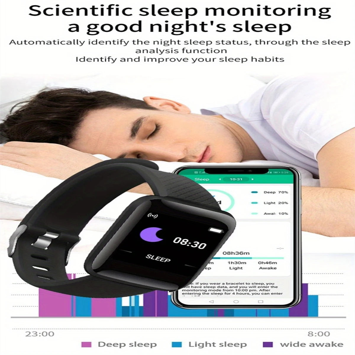 Smartwatch NexDeal S9 - Tracker Fitness & Notifications