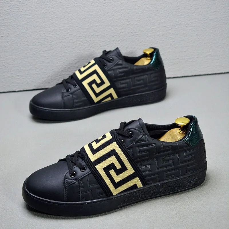 skateboard stylish shoes for man sneakers comfortable luxury man casual shoes flats trainers black white scarpe eleganti uomo