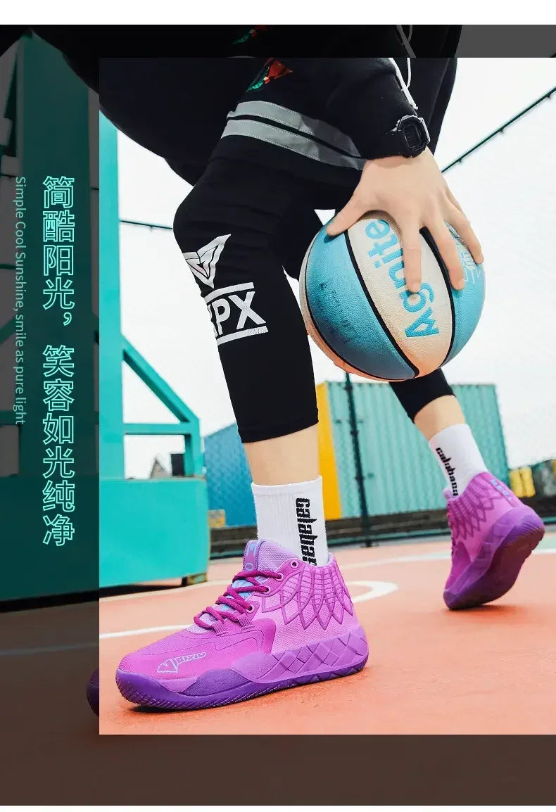 Sneaker Basketball Mandarin Duck Rouge