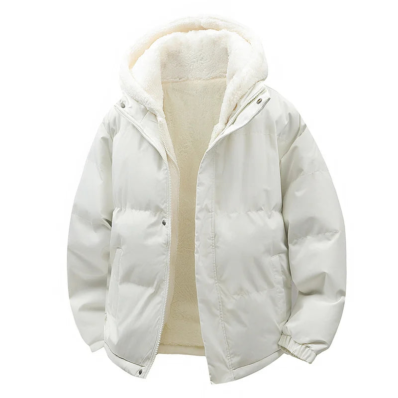 Parka Homme Agneau Fleece Faux 2 Pieces