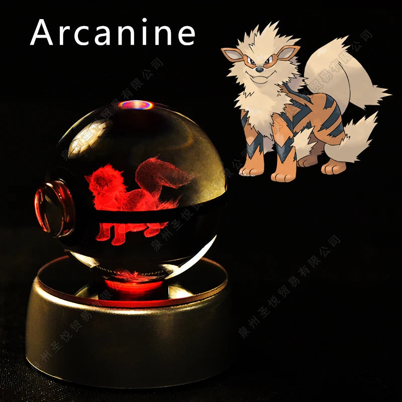Veilleuse Pokémon 3D - Cristal de Collection (Pikachu/Gengar)