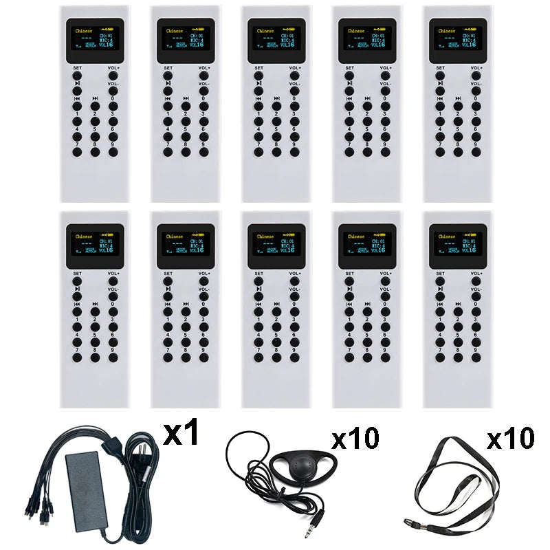 16GB Audio Guide System Museum Tourism Scenic Spot Audio Guide MP3 Player Different Languages Audio Guide