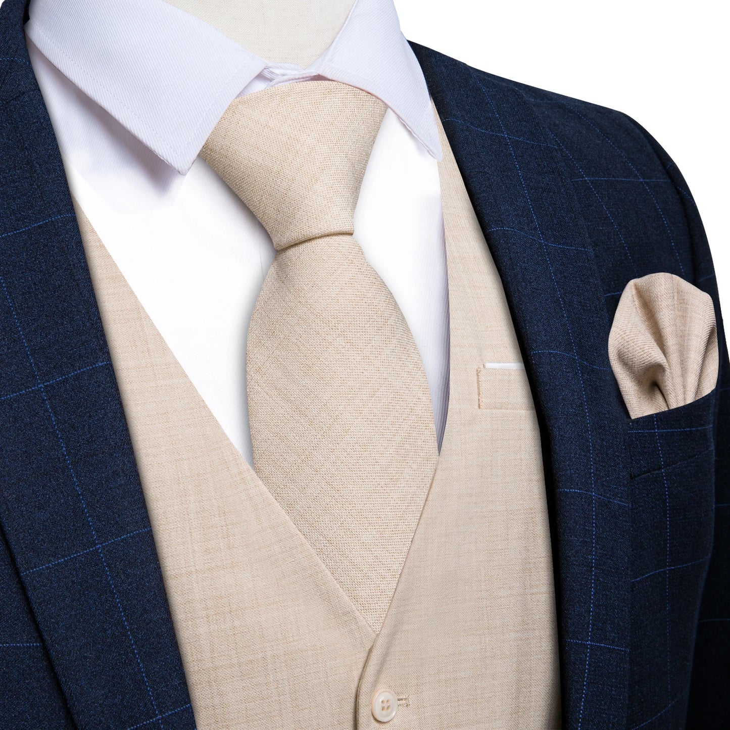 Gilet Luxe DiBanGu Noeud Pochette Mariage
