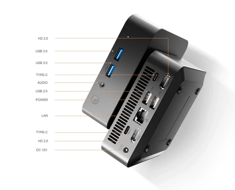 Portable Mini PC Windows 11 Pro Core i9 10980HK Desktop Gaming Computer PC 16GB RAM 1TB 2TB SSD WiFi 6 Portable Pc Gamer