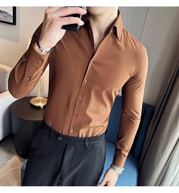 Chemise Slim Fit British ML Homme 2026