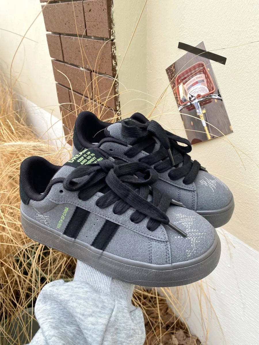 Women's Shoes 2025 Spring New Platforms Sneakers Breathable White Shoes Comfortable Casual Flats Non Slip Vulcanized Shoes
