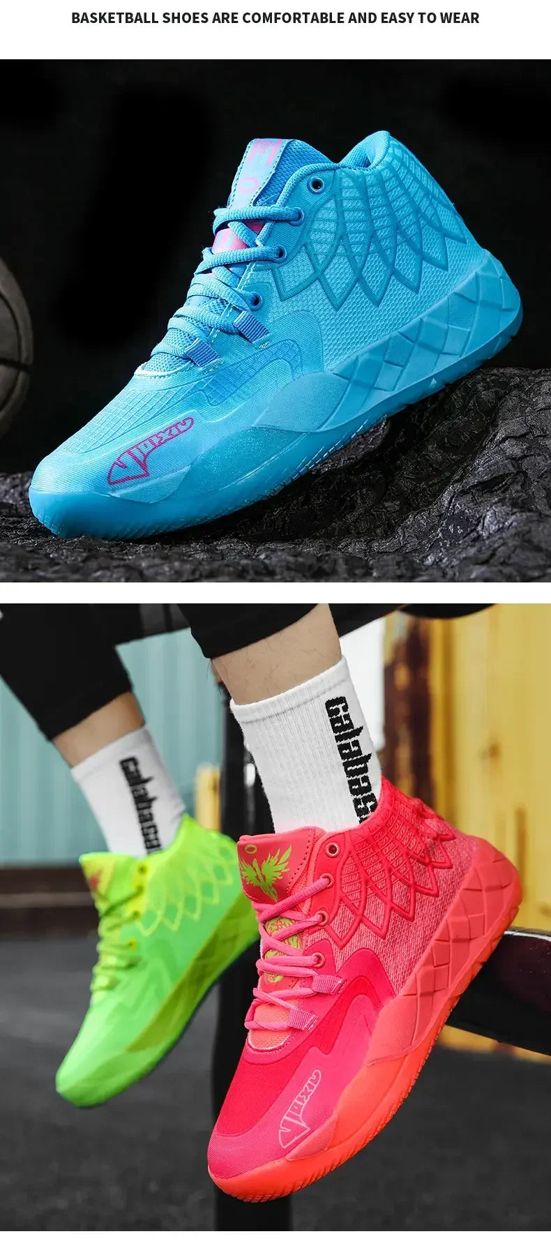 Sneaker Basketball Mandarin Duck Rouge