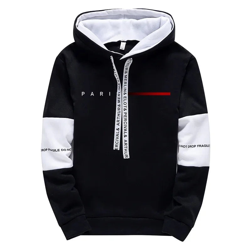 Sweat Capuche Paris Fashion Streetwear Homme