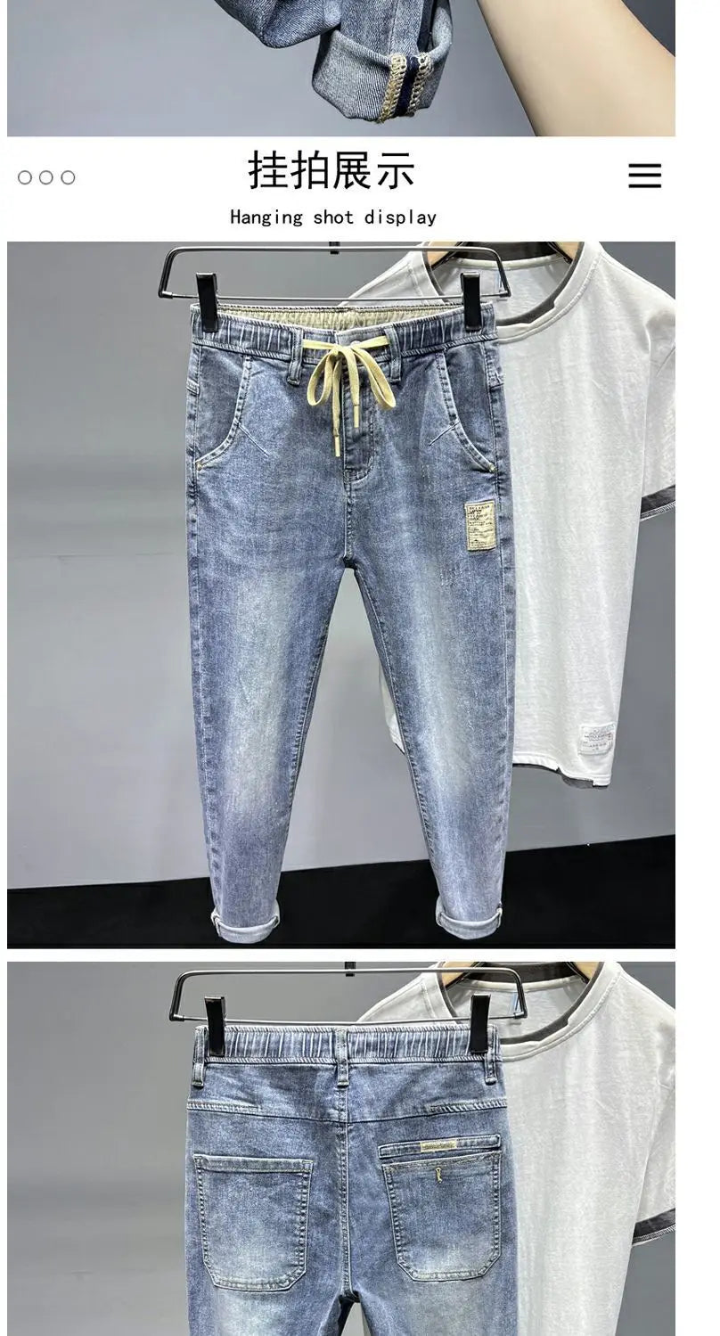 Jean Cargo Korean Tapered Baggy Washed