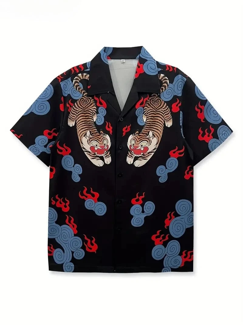 Chemise MC 3D Animaux Cartoon Quick-Dry