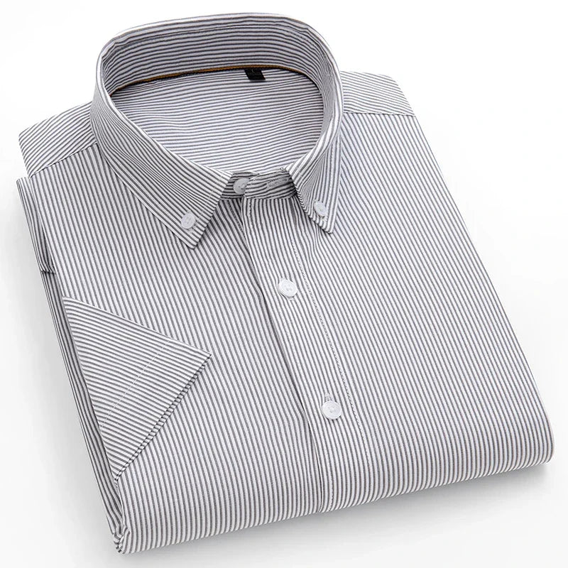 Chemise MC Coton Slim Fit Korean