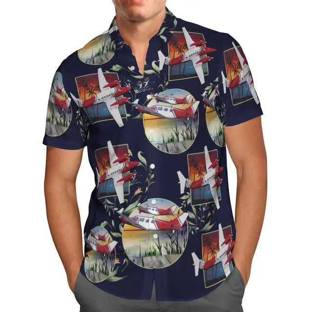 T-Shirt Hawaiian 3D Vaisseau Spatial