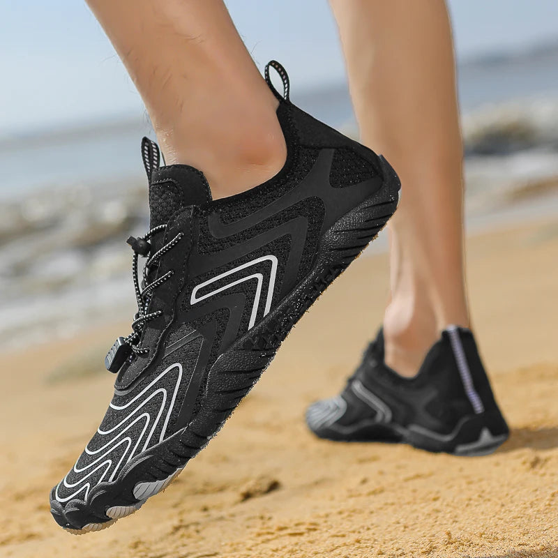Sports Water Shoes Are Casual, Breathable, Lightweight, Quick-Drying, Barefoot, Suitable for Beach Vacation, Surfing, Swimming, Fishing, Diving, Fitness Training, Outdoor River Tracking, Adjustable Fit