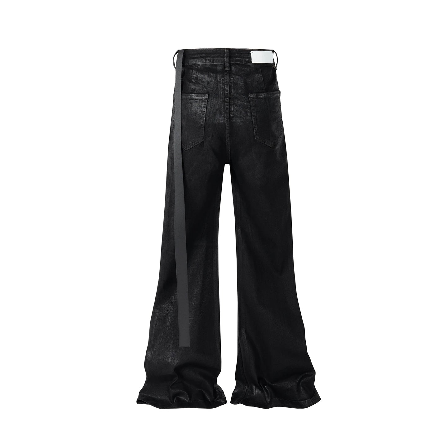 Jean Streetwear Noir Ciré Large Homme