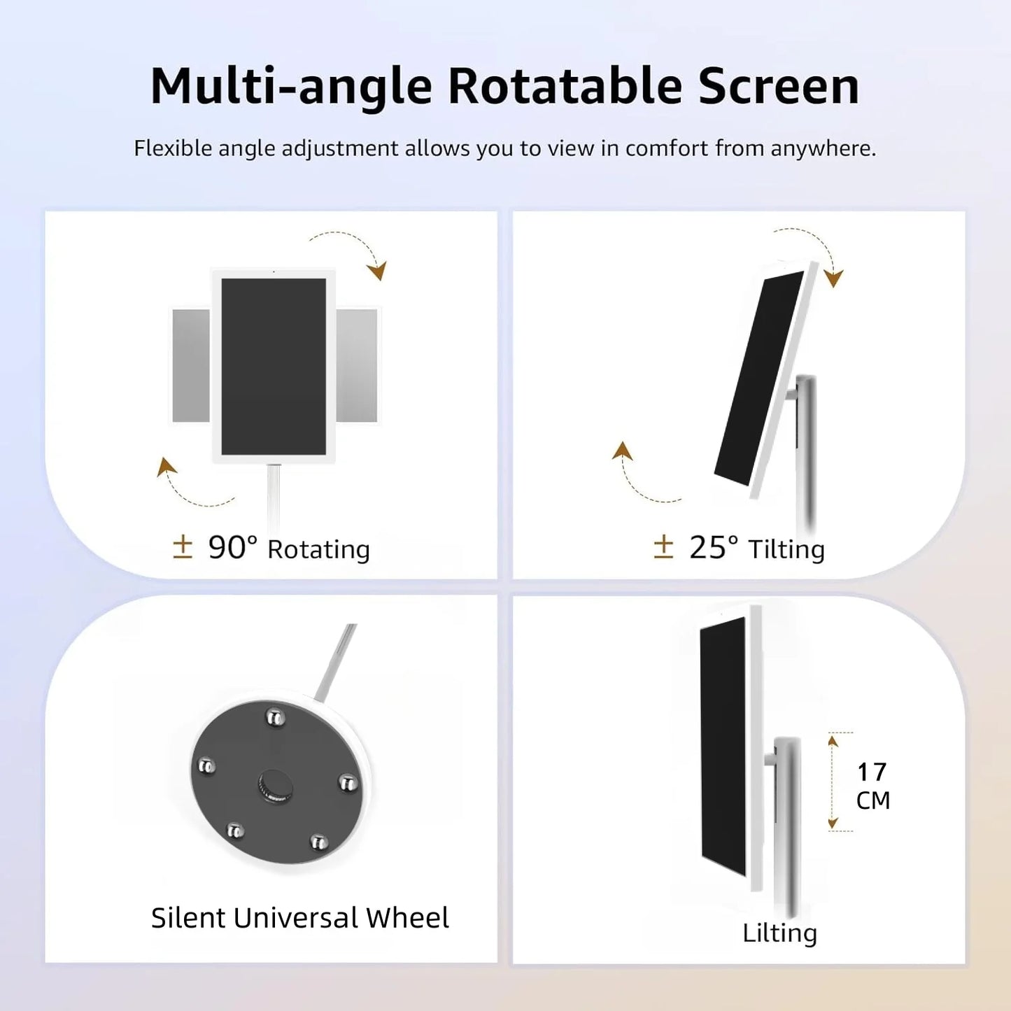 Portable 21.5" Android 13 Tablet PC With 4+64GB Memory WiFi Enabled USB Interface 8MP Front Camera Mobile Portable Smart  TV