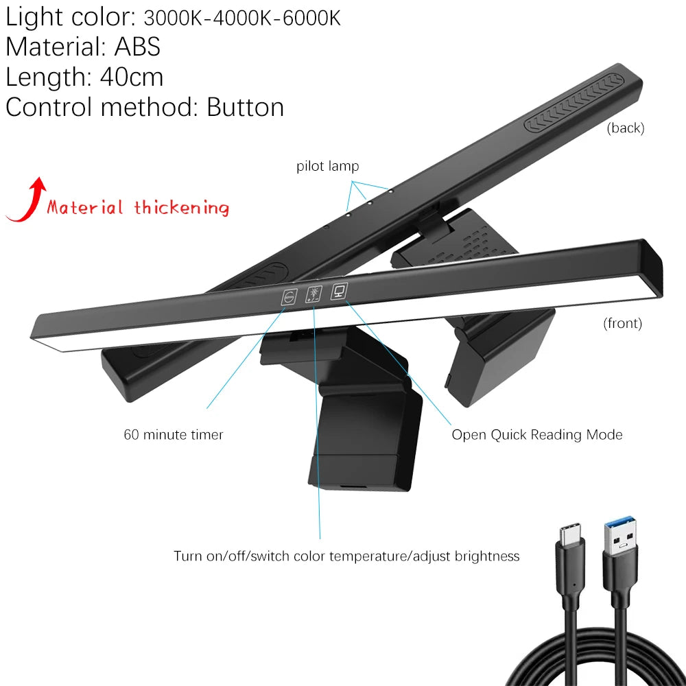 Barre Lumineuse Moniteur PC RGB Protection Yeux