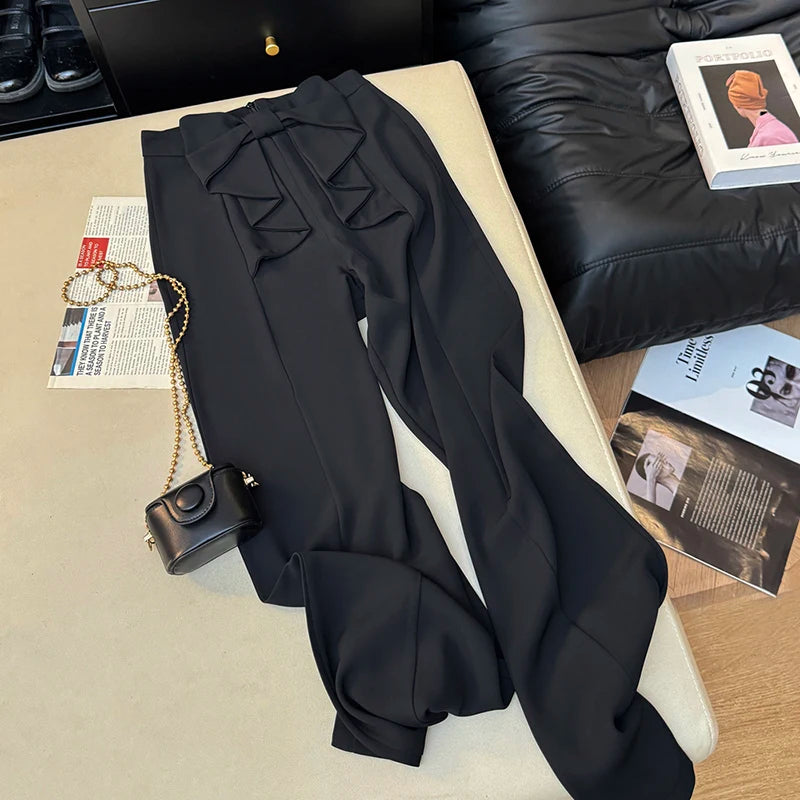 Pantalon Large Noeud Streetwear Femme
