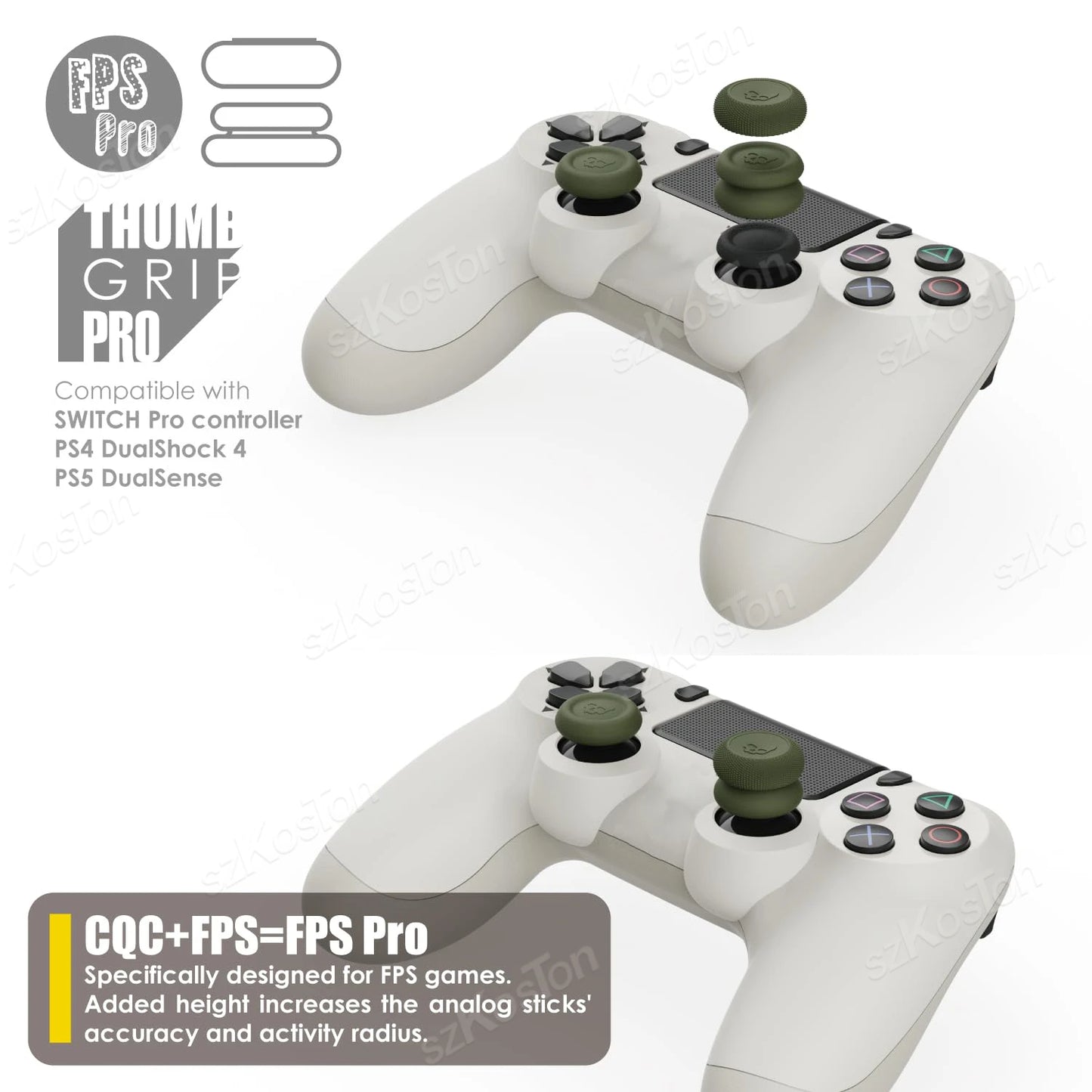 6PCS Thumb Grips Caps Set for Switch 2 Pro/PS5/PS4 Controller Button Stick Cover Gamepad Joystick Cap Gaming Accessories