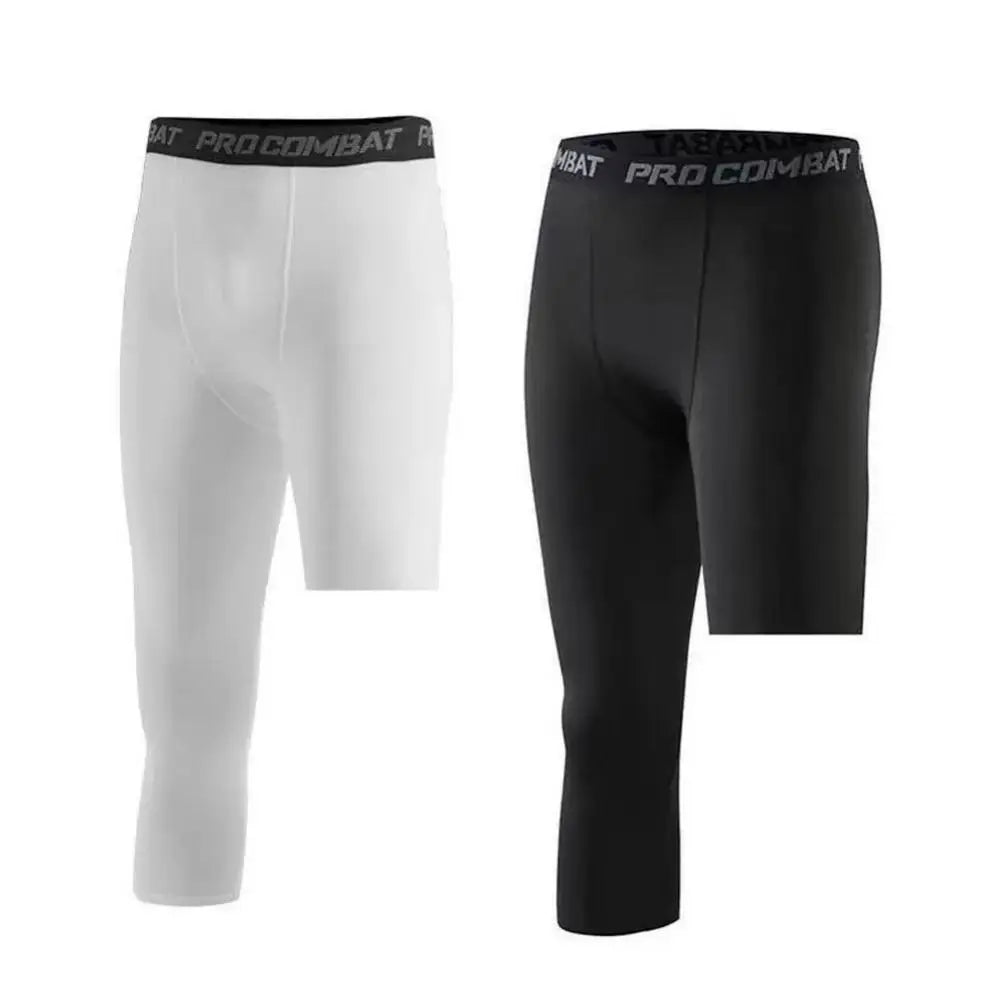 One Leg Basketball Tights Sports Tights Breathable Single Leg Basketball Leggings Quick Drying Sweat Wicking