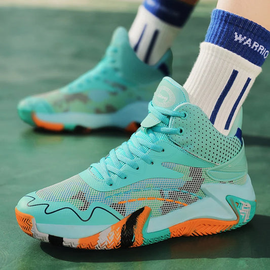 Sneaker Basketball Absorption Choc Homme