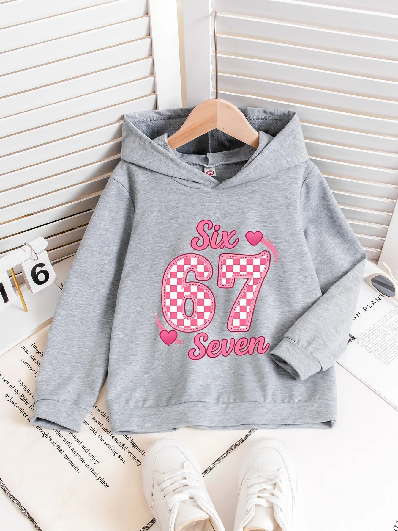 Hoodie Graphique "67" - Coupe Mixte