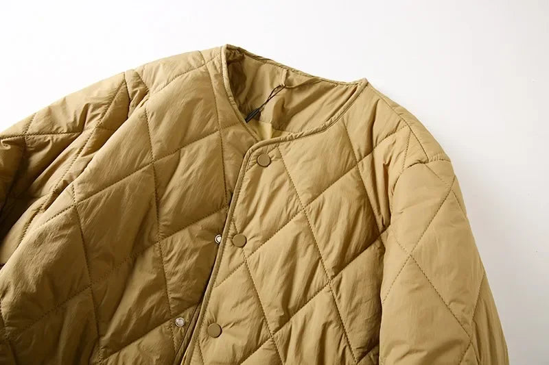 Manteau Coton Losange Couple Leger Hiver