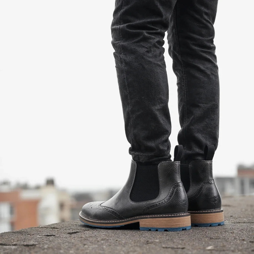 Chelsea Boots Men Casual Brand Comfortable 2026 Fashion Leather Boots