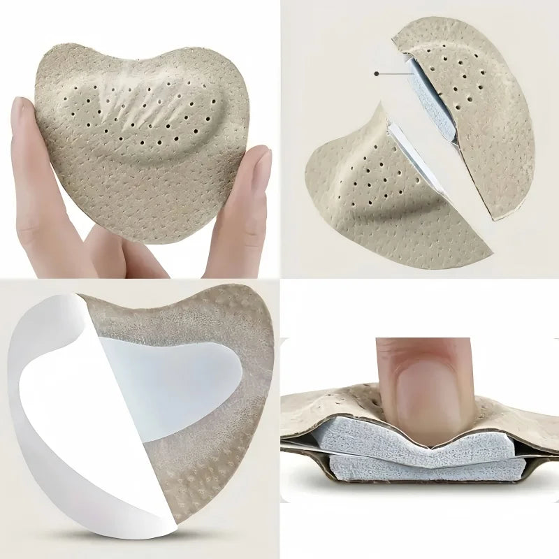 3 pairs of soft forefoot pads, cushioned and wear-resistant self-adhesive half insoles, suitable for high-heeled sandals