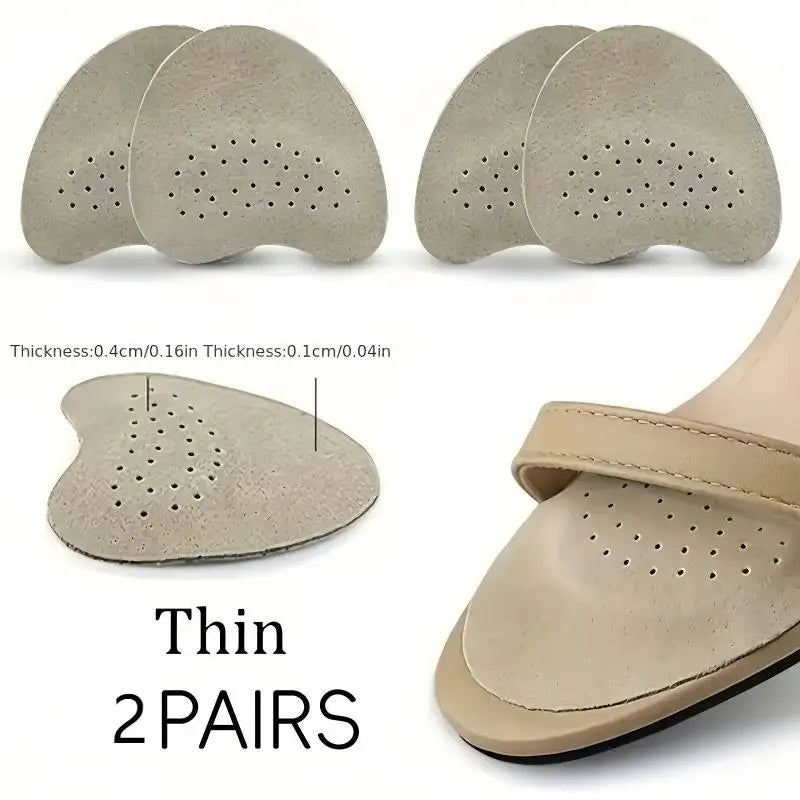 3 pairs of soft forefoot pads, cushioned and wear-resistant self-adhesive half insoles, suitable for high-heeled sandals