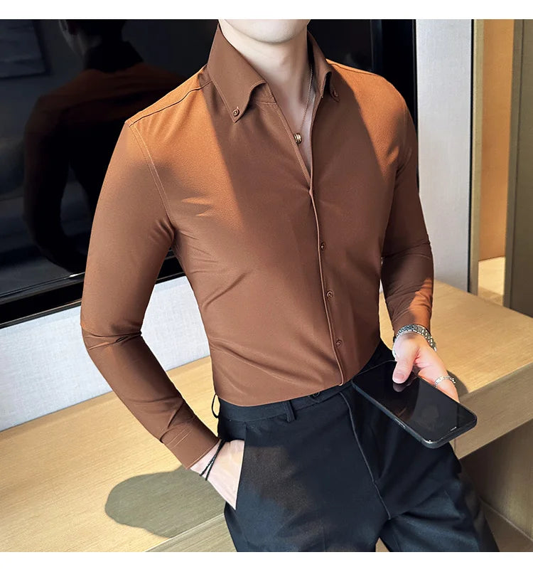 Chemise Slim Fit British ML Homme 2026