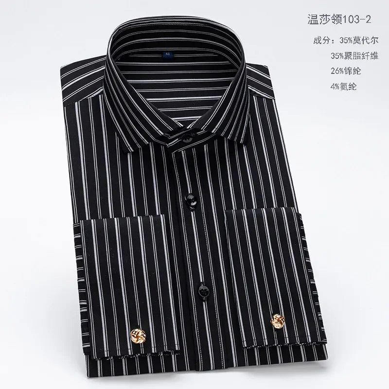 Chemise ML Slim Windsor Cufflinks Rayee