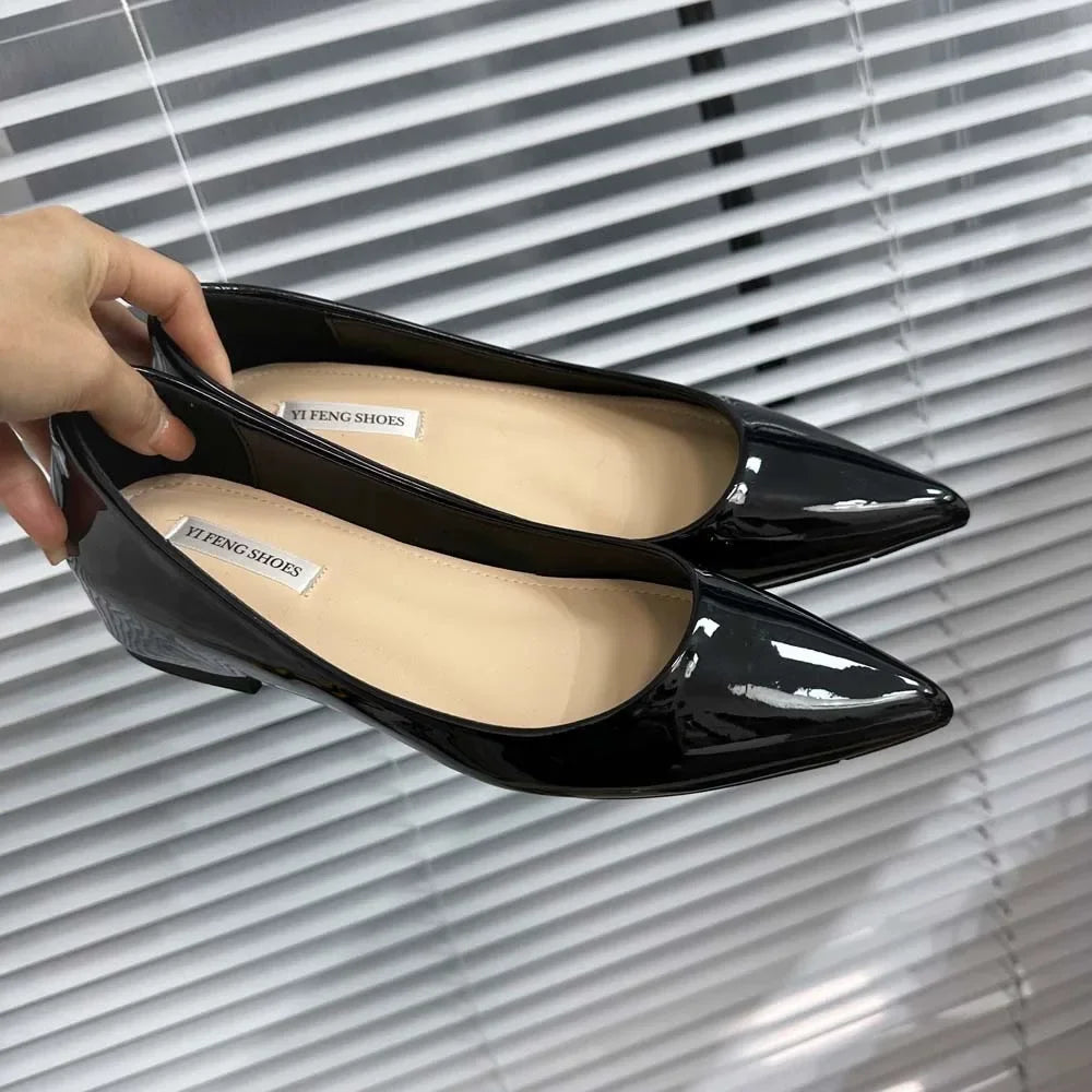 French Luxury Women Shoes Autumn New Comfort Soft Leather Low Heel Elegant Pointed Toe Single Shoes Office Pumps Туфли Женские
