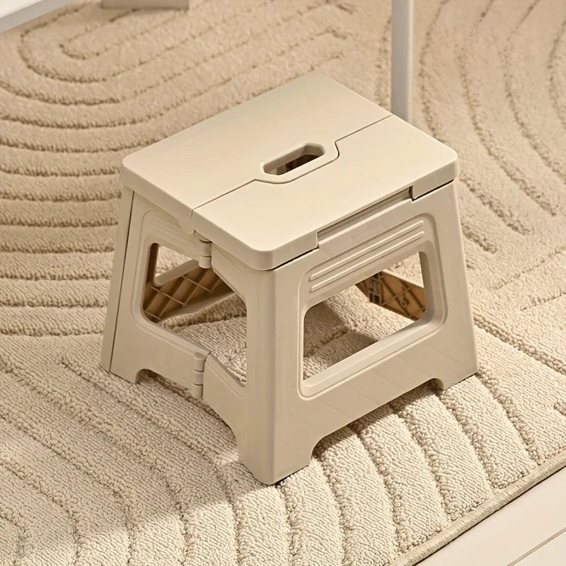 Portable Adjustable PP Stool, Non-Slip & Durable. For Home, Kitchen, Bathroom, Travel, Fishing. Lightweight & Space-Saving.