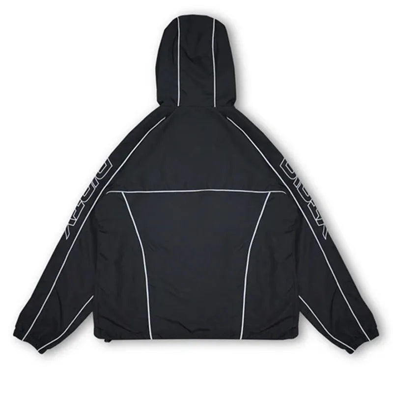 Sweat Capuche Streetwear Y2K Brodé Mixte