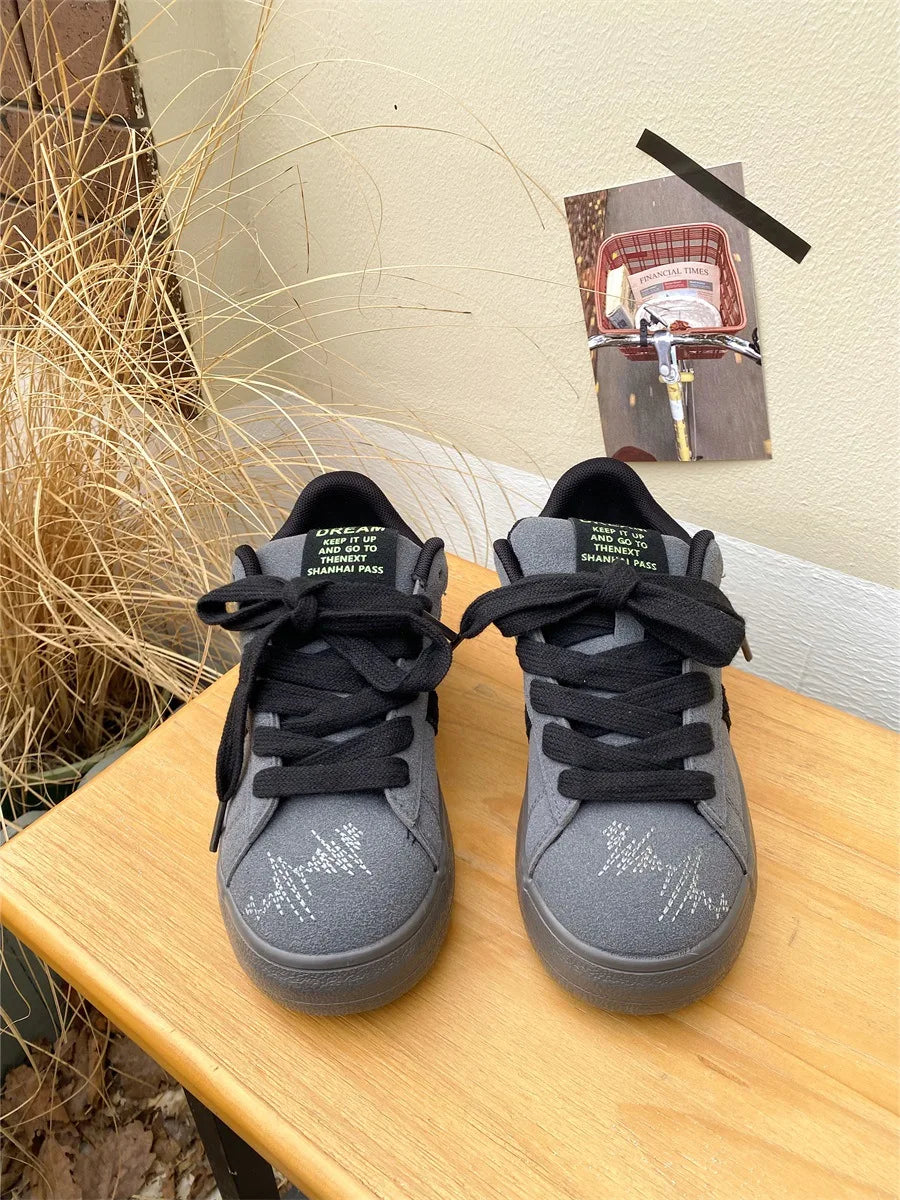 Women's Shoes 2025 Spring New Platforms Sneakers Breathable White Shoes Comfortable Casual Flats Non Slip Vulcanized Shoes