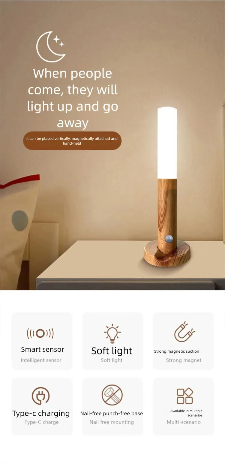 Veilleuse LED USB Détecteur Mouvement Armoire