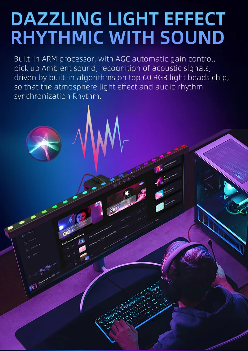 Barre Lumineuse Moniteur PC RGB Protection Yeux