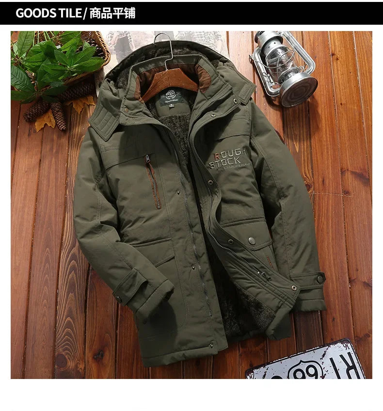 Parka Militaire Coupe-Vent Multi-Poches