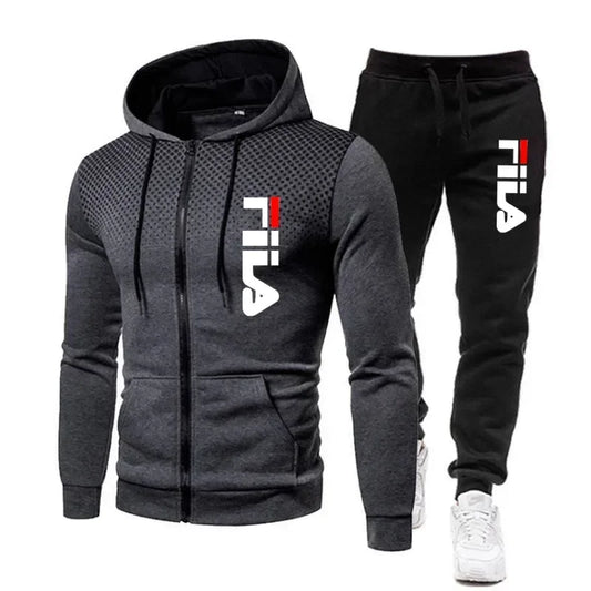 Ensemble Zippe Hoodie Pantalon Fitness